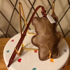 Coach Puffy Bear Bag Charm NWT